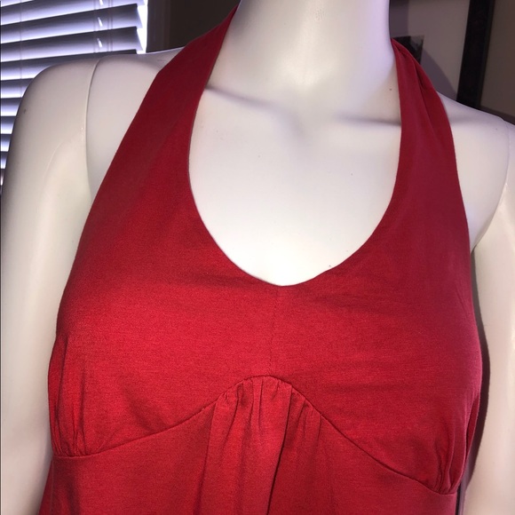 🔥LOFT Beaded Coral Halter Top Sz L (B-30) - Picture 2 of 8